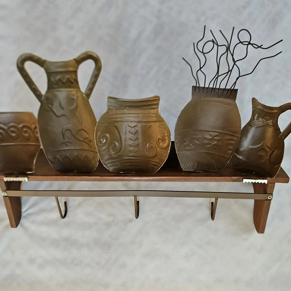 Southwestern Aztec Wooden Shelf 23.5